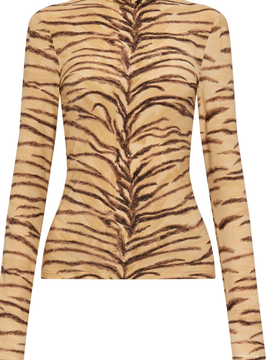 Affordable McCartney long-sleeve top Women Stella animal-print 0323